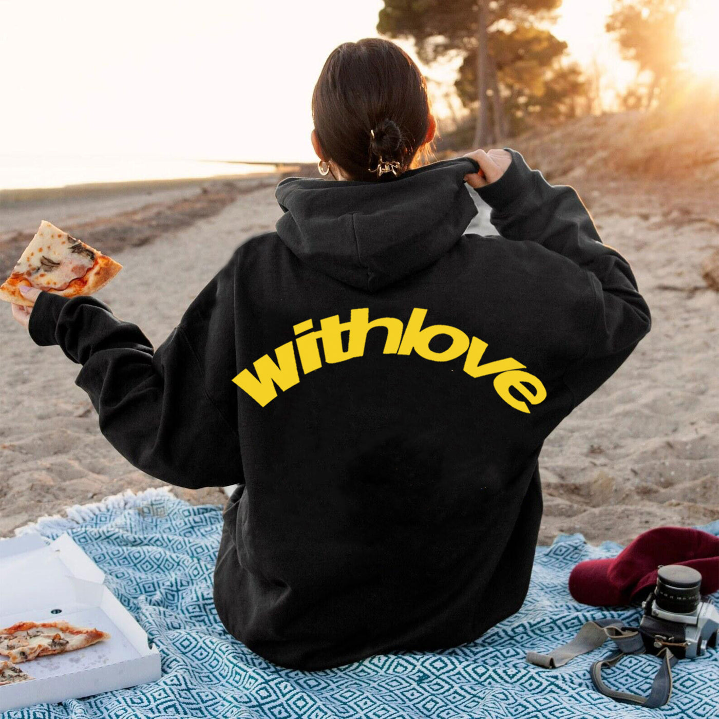 with love hoodie